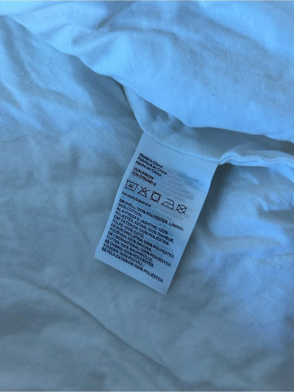 H&M Baby Sherpa Coverall White Teddy Bear Ears 6M